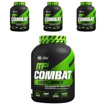 머슬팜 컴뱃 울트라 웨이 프로틴 파우더 드링크 믹스 단백질 보충제 바닐라, 2269g, 4개