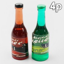 미니어처 술병 모형 3.4cm 4개 세트 공예 소재 재료 꾸미기 미니어쳐