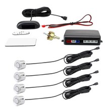 주차센서 후방감지기 차량검지기 Parktronic-자동차 자동 부저 감지기 시스템 역전 레이더 LCD 주차 센서, 04 은