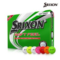 던롭 스릭슨 NEW SOFT FEEL 소프트필 골프공 7종, SOFT FEEL 화이트