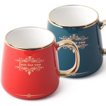 토탈하우스 러브앤아트 로얄머그 2P세트 머그컵세트 (6602), 러브앤아트-로얄머그-2P세트-6602