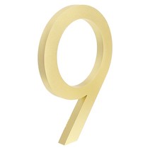 디지털전자메뉴판 큰 떠 있는 집 번호 기호 황금 15cm 현대 건물 간판 야외 Huisnummer numero Casa 문 주소판, 10 9