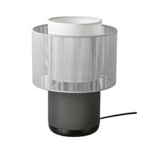 [이케아]SYMFONISK 쉼포니스크 스피커 전등+Wi-Fi 텍스타일 전등갓 블랙/화이트 594.991.82