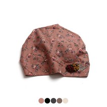 놈스타일 여성두건 CHC2391 면꽃프린트 모자