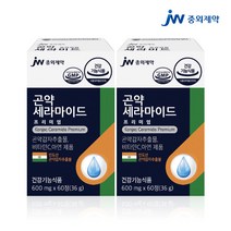 JW중외제약 곤약세라마이드 600mg 60정 X 2개