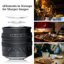 캠코더렌즈 카메라렌즈 Sony E-Fuji X 렌즈 용 50mm F2 풀 프레임 수동 조리개 Canon EOS-R Z Leica L 마운, 05 L-마운트_01 Black