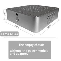 미니 ITX HTPC NAS 소프트 라우터 PC 섀시 케이스 풀 알루미늄 17x17 마더보드, 1.KT25 Chassis