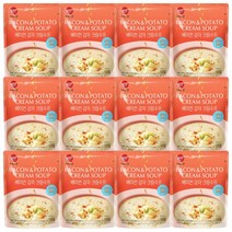 햇반소프트밀 베이컨 감자 크림수프 180g x 12개