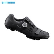 SHIMANO 시마노 SH-XC501 (블랙 와이드) MTB 클릿 슈즈, 42, 블랙