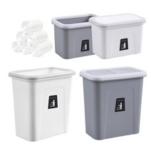 리빙셀렉트 벽걸이 싱크대 쓰레기통 걸어두는 음식물 휴지통, 1. 싱크대 휴지통(오픈형)_그레이 (소)