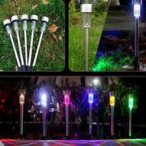 solar 태양광정원등 태양광 정원등 꼬마등 격자등 인테리어등 실외 쏠라 LED 말뚝 태양열컬러전구, LED태양열컬러전구 투명