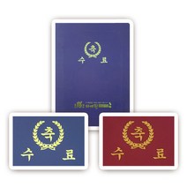 다니엘문구 매직패브릭 머메이드 종이 미니 상장케이스(A5사이즈 가로형), 10매+청색+끼움식+상