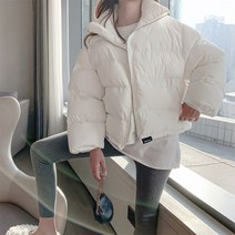 코지23 / 4컬러 데일리 스타일리시 루즈핏 터틀카라 숏패딩