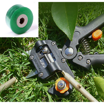 나무접목기 접목가위 원예 조경 과수원 소형농기구 전지가위 식물 테이프 세트, 테이프3개