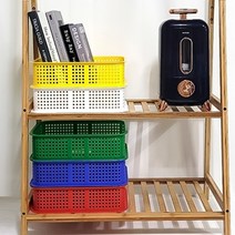 스텝 바스켓 모음 1호 2호 3호 4호수납박스수납정리함학습준비물노란바구니책상서랍, 3호 화이트 1개