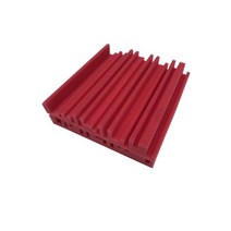 흡음판 차음재 흡음재 방음 보드 개 스튜디오 어쿠스틱 폼 흡수 처리 패널 보호 스폰지 색, 12PCS, red