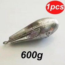 해루질 100g-700g 야외 바다 낚시 드롭 물 전환 채널 리드 싱커 반지 디자인 장비 액세서리, 08 600g-1pcs