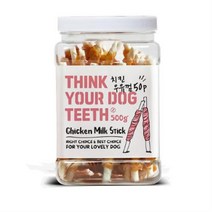 THINK YOUR DOG TEETH 우유껌 스틱 건조간식 42p 500g, 12개, 치킨맛