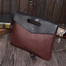 서류가방 소가죽 가죽 서류 비즈니스 오피스 폴더 문서 다기능 핸드백 빈티지 파일 남성