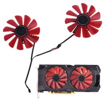 2pcs 85mm RX-570-RS FD10U12S9-C XFX RX470 RS 비디오 그래픽 카드 냉각 팬 Dropship, 한개옵션0