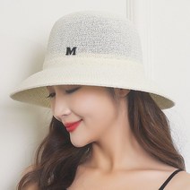 여름 벙거지 여성 자외선차단 모자 챙모자 밀짚모자 등산모자