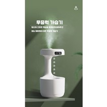 무중력가습기 다이소미니가습기 반중력 물멍 캠핑용 책상용 가습기, 화이트