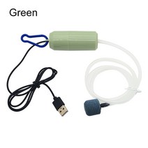 휴대용산소통 산소캔 산소호흡기 수족관 산소 공기 펌프 물고기 탱크 USB 조용한 압축기 에어레이터 휴대용 소형 산소발생기 액세서리 5v 1W, [04] Green