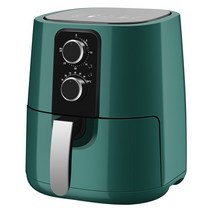 업소용 튀김기 튀김기계 소형 다기능 전기 에어 프라이어 220V 6L 1350W 오일 프리 건강 주방 스마트, 01 green_03 UK