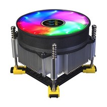 cpu lanshuo 9cm 4 핀 pc 컴퓨터 냉각 쿨러 팬 음소거 구리 코어 pwm 라디에이터 방열판 for intel lga 115x120013561366, 협력사, 여러 가지 빛깔의
