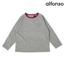 알퐁소 파인싱글티셔츠 멜란지그레이