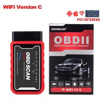 자동차 진단기 스캐너 미니 블루투스 OBD2 스캐너 OBDATOR ELM327 자동차 코드 리더 검사 엔진 빛 진단 스, 02 WIFI Version C