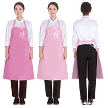 방수앞치마 중 식당 주방 업소용 비닐 식품공장 앞치마, 연분홍