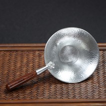 가정용 차 거름망 받침대 다도용품 공예품, 실버 차거름망 계사목