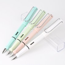 버터필감 마카롱 만년필 저가 입문 선물, OPP 비닐 케이스, 화이트, EF