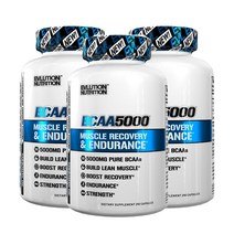EVLUTIONNUTRITION BCAA 5000mg 캡슐, 240정, 3개