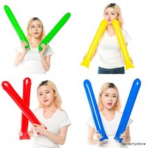 막대풍선(국산) 응원막대 응원도구 체육대회 운동회, 옐로우