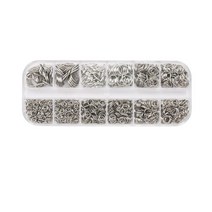 6종사이즈 악세사리 오링 공구 풀세트, 실버 네모상자 오링풀세트