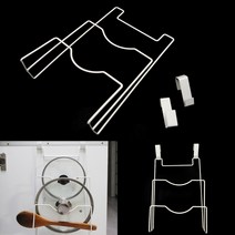 냄비뚜껑 정리 도어후크 화이트 접시전시 접시전시대