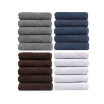 송월타월 고중량 수건 헤비무지 190g 30수 코마사 4종 x 2p 세트, 블루색상, 4개
