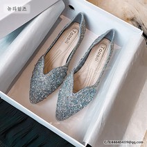 여성화 반짝 스톤 스팽글 발편한 단화 플랫슈즈 Flat Shoes 4T915