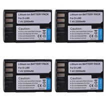 호환제품 D-Li90 D 리튬 이온 배터리 PENTAX 645 K-1 K-3 K-5 K-5IIs K-7 II 2, 04 4 batteries