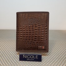니콜밀러 국내제작))가성비 최고!!명품 악어문양 패턴 포인트!!#선물 강추#남성 천연소가죽 반지갑**[동아수성점]
