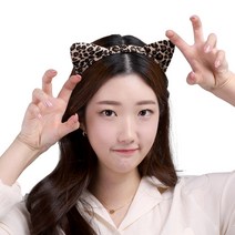 얼룩고양이머리띠2 파티 동물 머리띠 고양이 분장, 단품