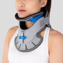 올그린 목펴 목 보조기 보호대 경추 견인기 트랙션 지지 교정, 1개