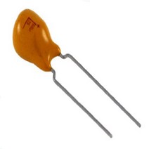 NTE Electronics TD2.2M10 Series TD Solid Tantalum Capacitor Radial Lead 2.2 µF Capacitance 20% To, 1