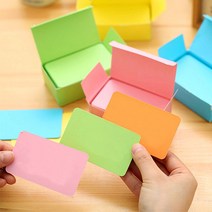무지 명함지 메모지 단어장 메세지카드 크라프트 컬러 100매, 블루 (24-017F)