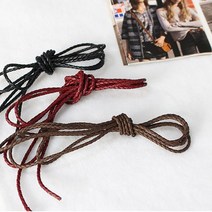 1마-인조가죽끈) 3mm 꽈배기끈 장식끈(3컬러) E2, 블랙