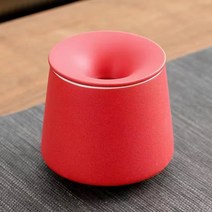 linpw단색 인테리어 소품 세라믹 재떨이, 레드