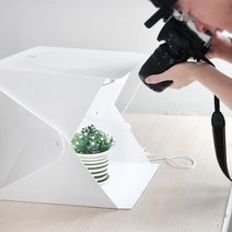 포토박스 카메라 미니 접이식 라이트 룸 미니 스튜디오 2 led 패널 텐트 6 색 배경, 없음