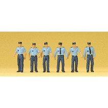 Preiser 10341 디오라마 미니어처 테라리움 프랑스 경찰관 6명 세트 사람 피규어 모형 1:87 사이즈